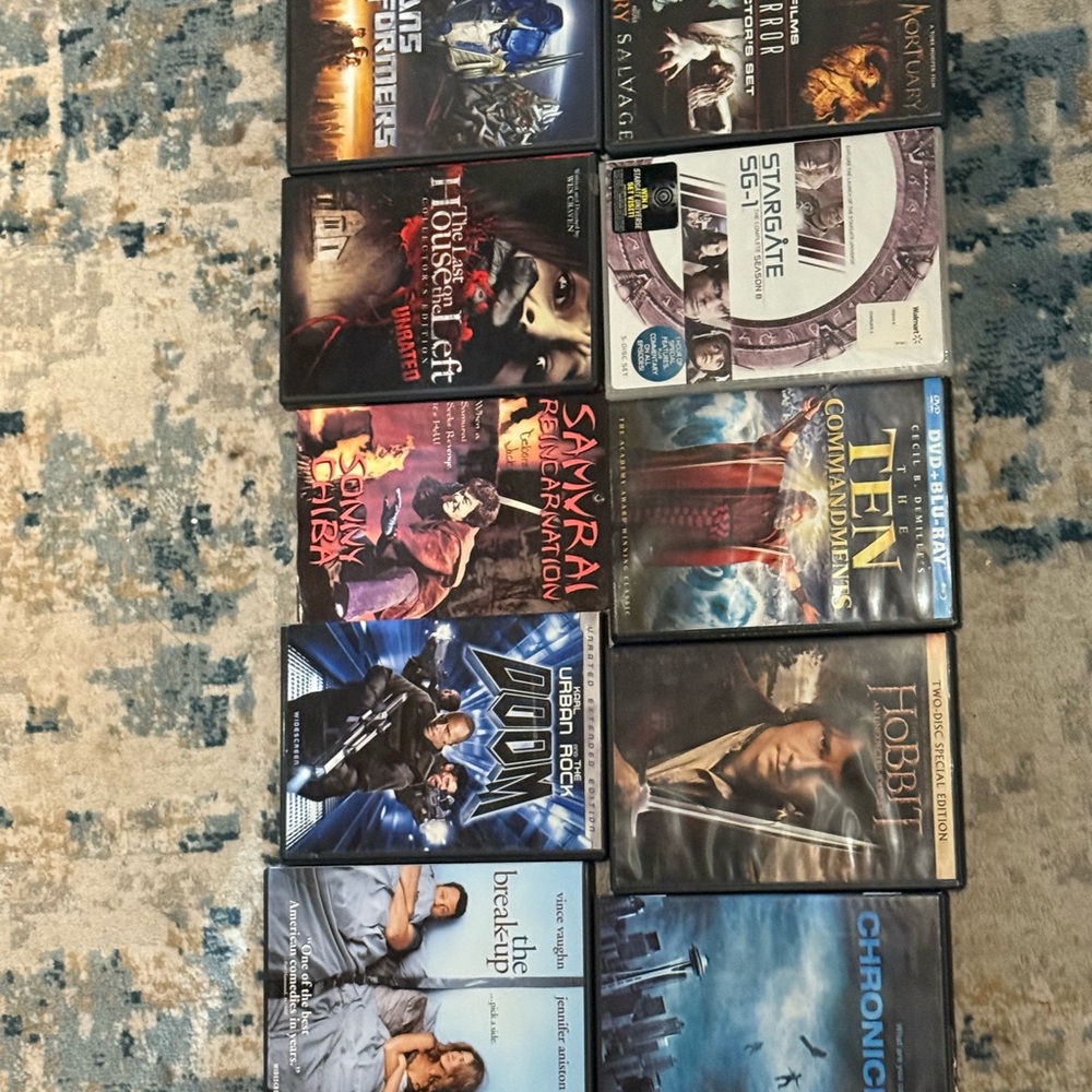 DVD Movie Set - 10 DVDs